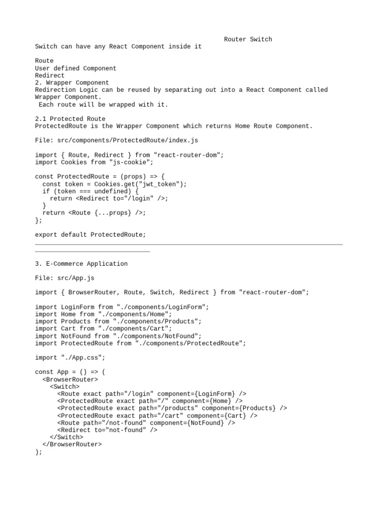 React E-Commerce App with Routing | PDF | Computer Security | Security