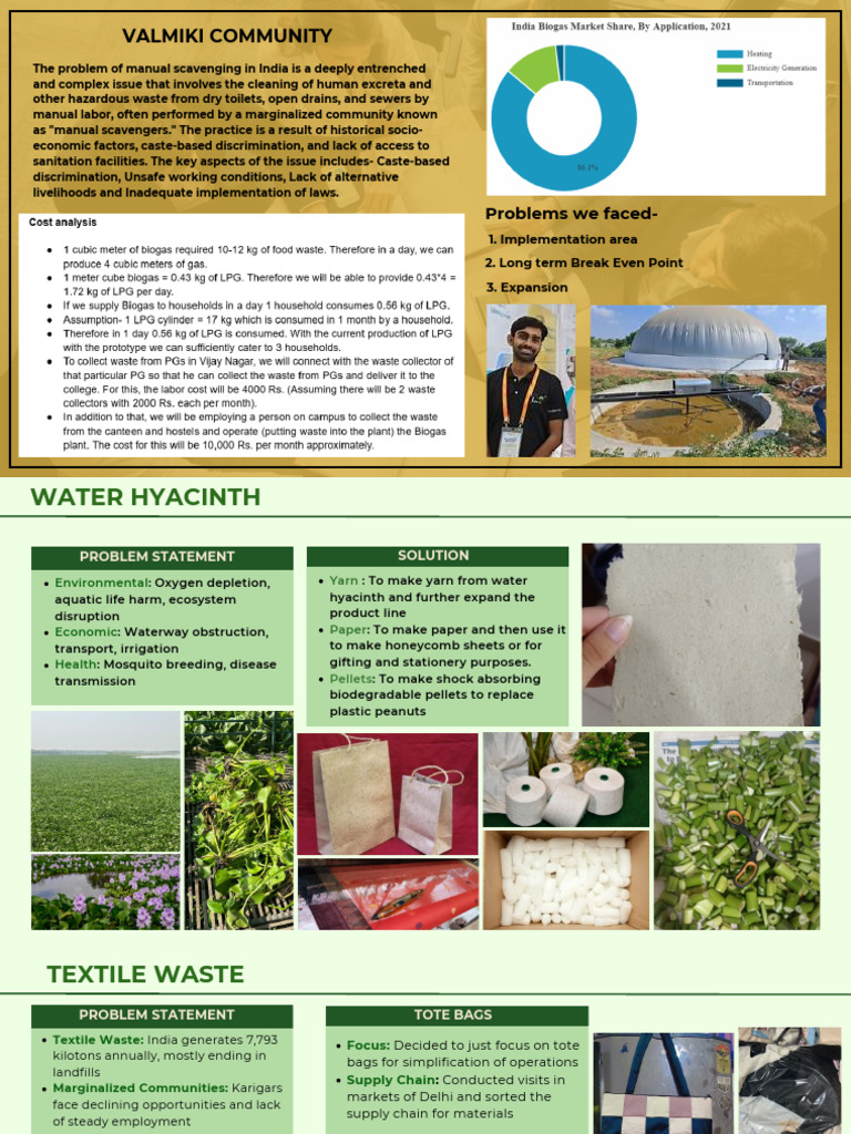 Manual Scavenging and Waste Solutions in India | PDF | Waste | Textiles