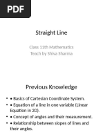 Class 11 Straight Lines Notes PDF | PDF