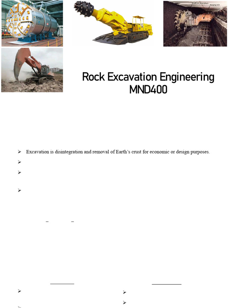 Mechanical Excavation | PDF | Mechanical Engineering | Materials