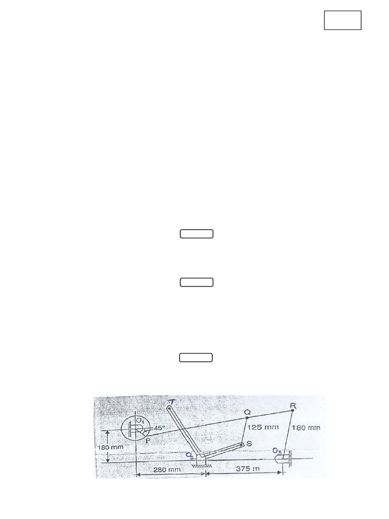 13A03401 Kinematics of Machinery | PDF | Gear | Kinematics