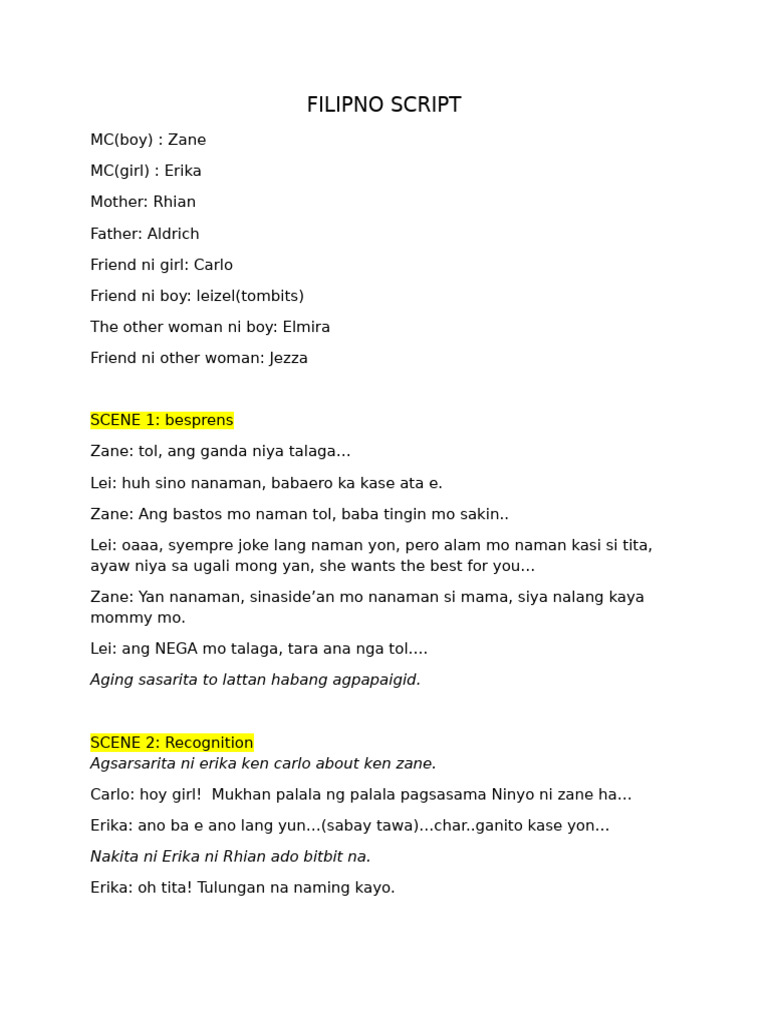 Filipno Script | PDF