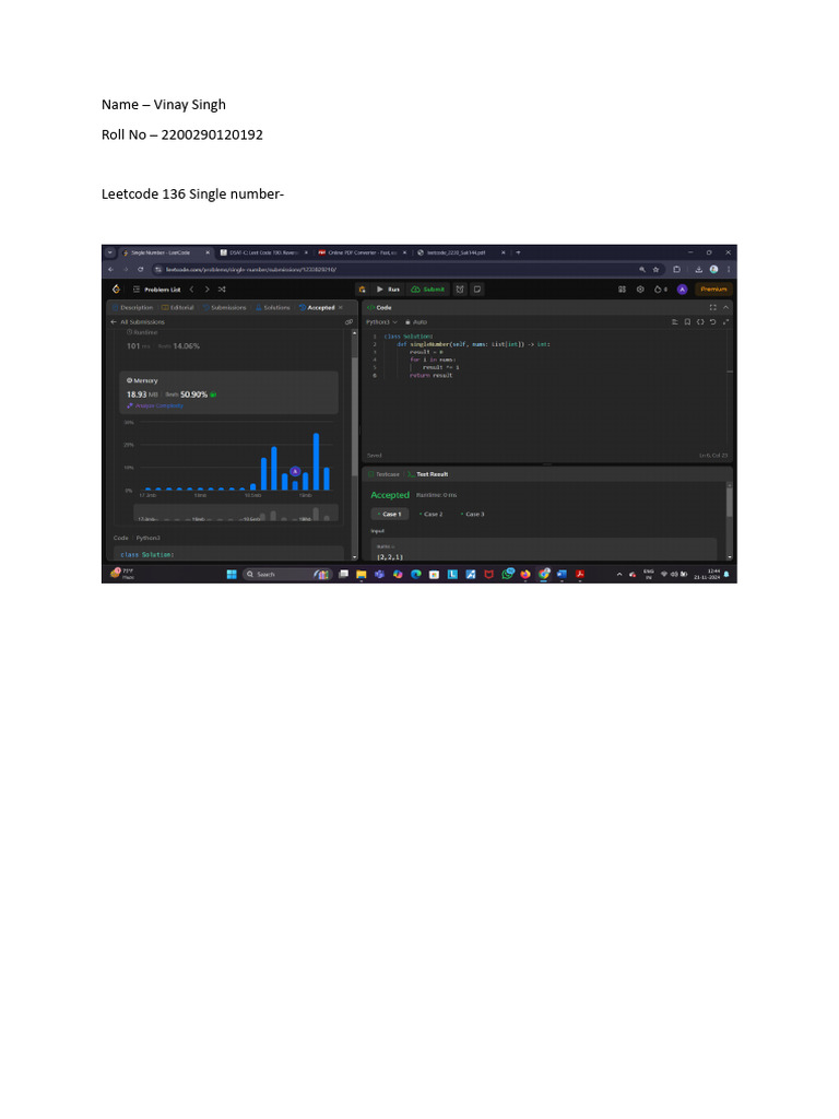 Leetcode 136