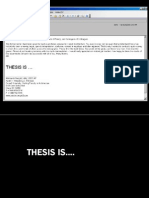 Thesis Is