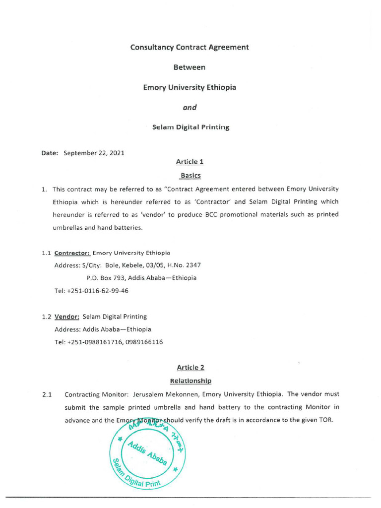 Contract Signed | PDF