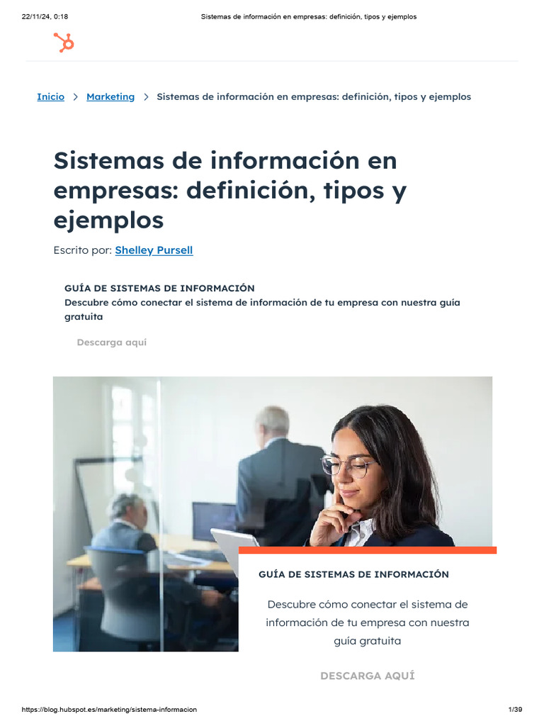 Sistemas de Información Empresarial: Guía Completa | PDF | Sistema de ...