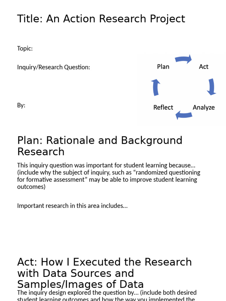 Action Research for Student Learning Improvement | PDF