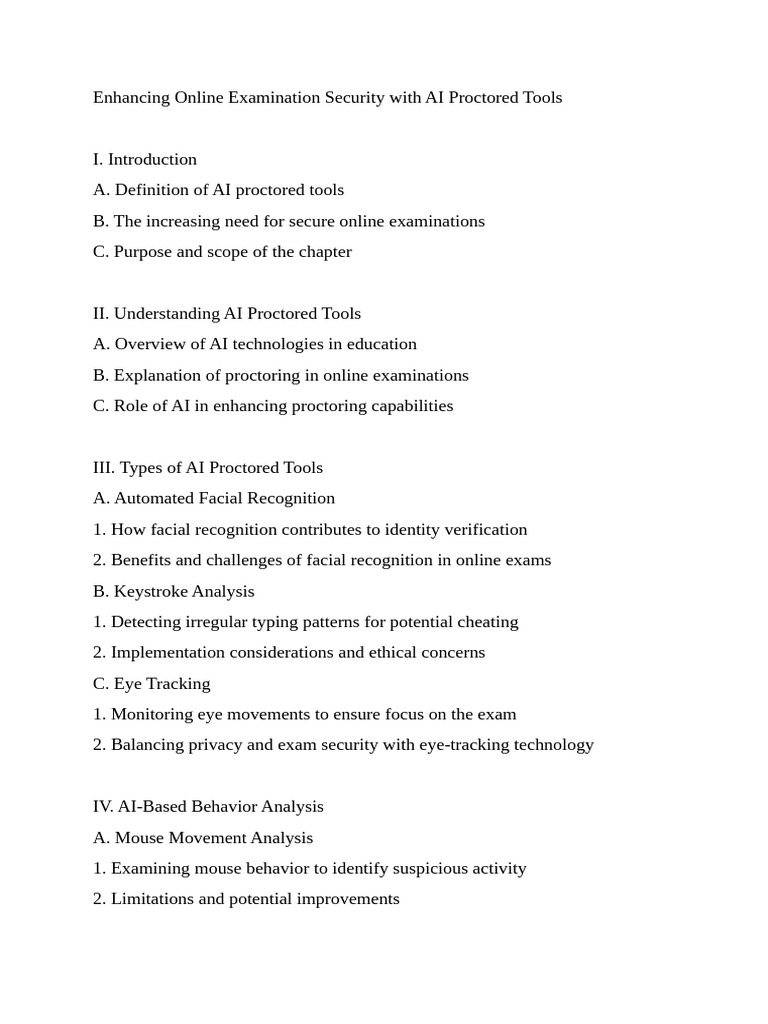 AI Proctored Tools for Exam Security | PDF