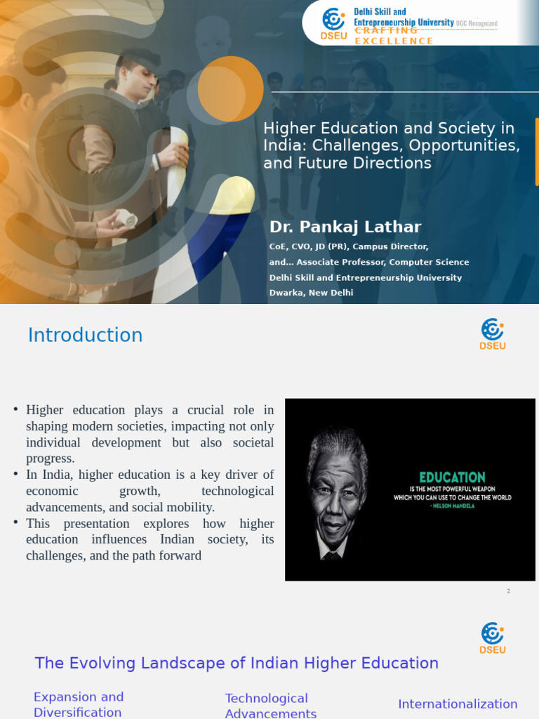 Challenges and Opportunities in Indian Higher Education | PDF ...