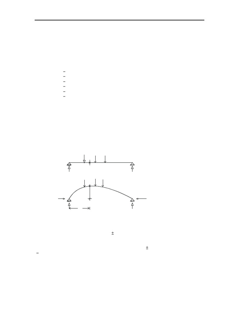 Two-Hinged Arch Analysis and Design | PDF | Beam (Structure) | Bending