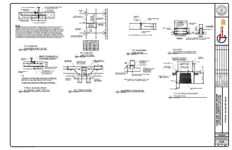Typical Slab Details | PDF | Concrete | Building Materials