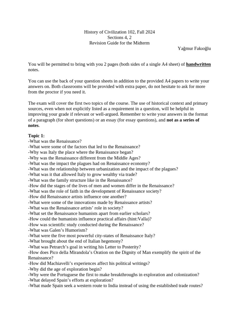 Renaissance vs. Enlightenment Overview | PDF | Age Of Enlightenment ...