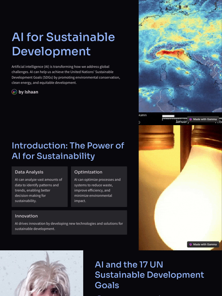 AI Solutions for Sustainable Development | PDF | Climate Change ...