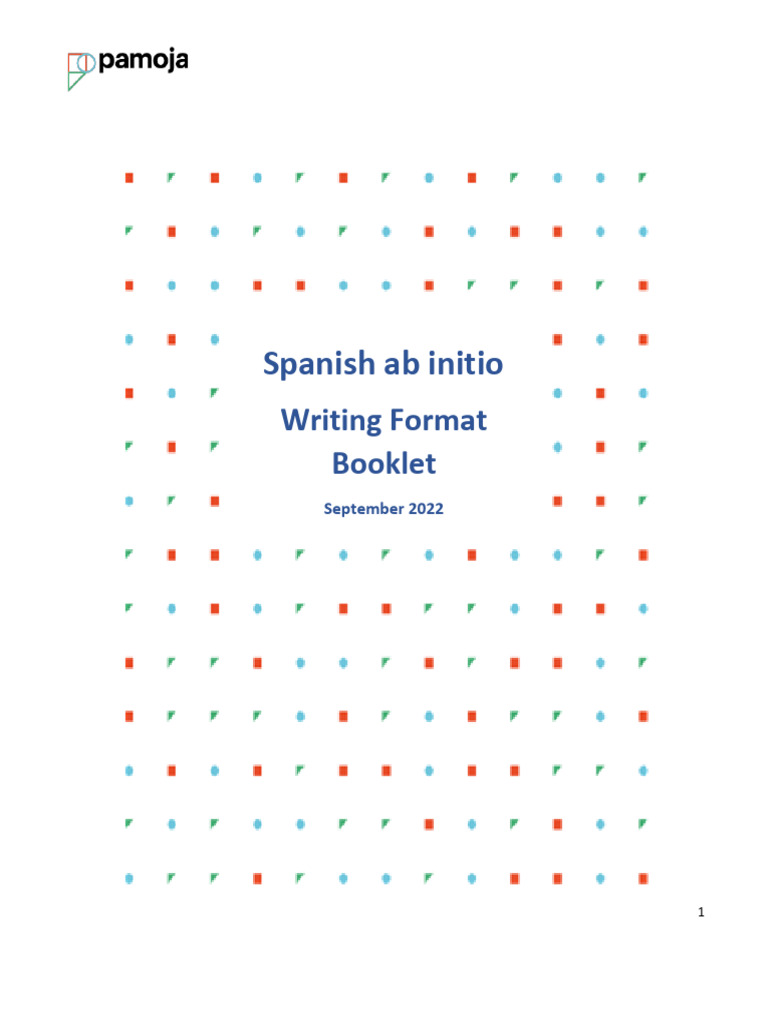 Spanish Ab Initio FORMAT BOOKLET | PDF | Grammatical Conjugation | Verb