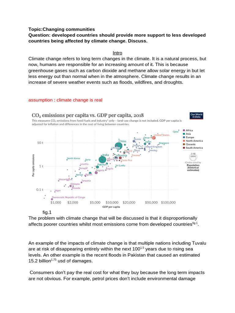 Climate Aid: Rich vs. Poor Nations | PDF | Climate Change ...