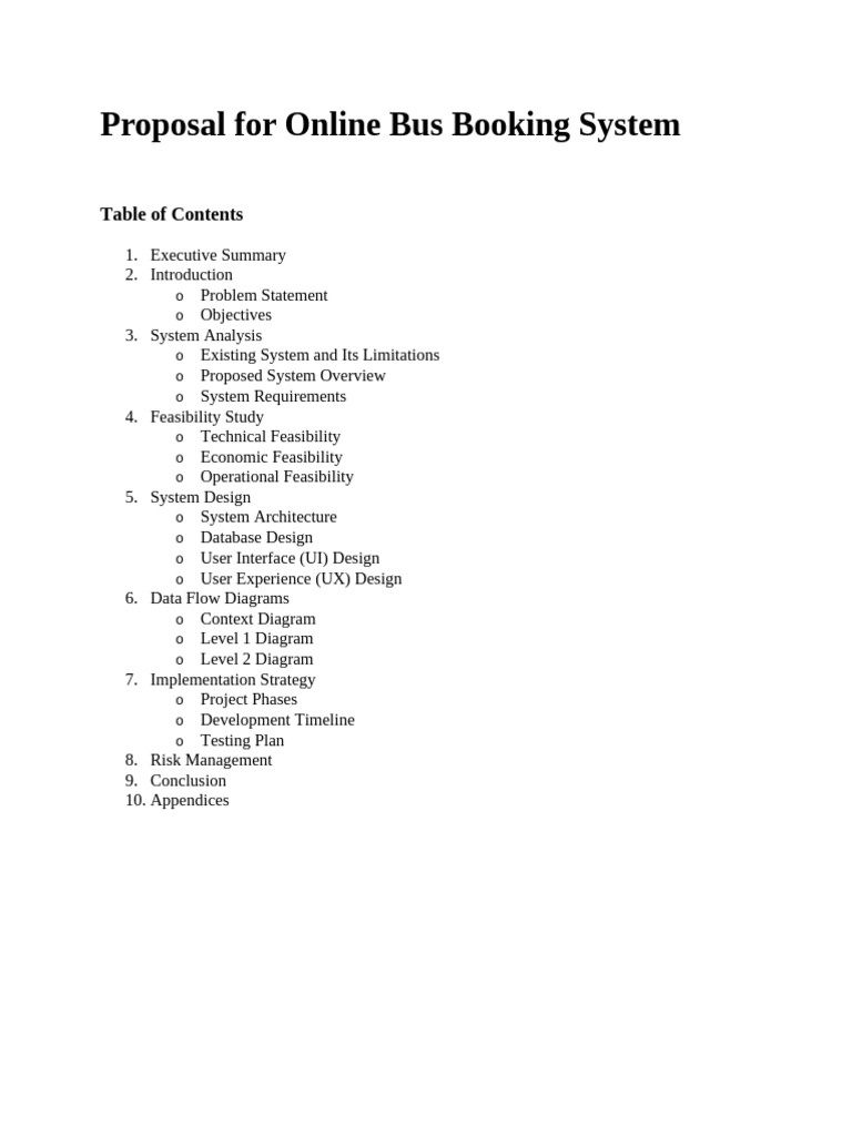 Online Bus Booking System Proposal | PDF | Databases | Cloud Computing