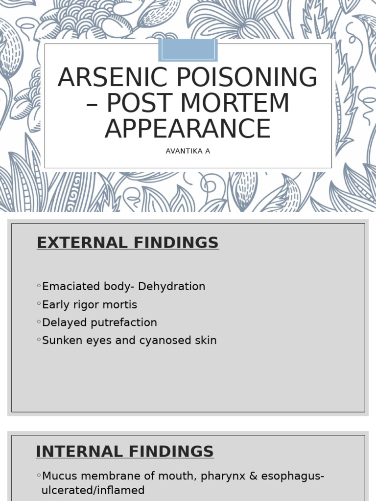 As Poisoning | PDF