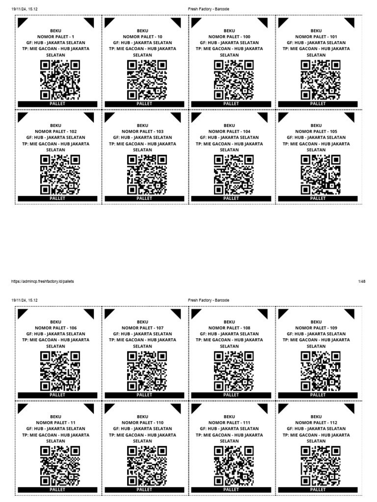 Barcode Menu Mie Gacoan Jakarta | PDF