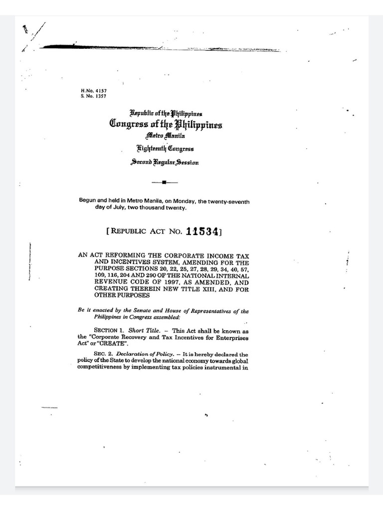 Republic act no 11534 create pdf
