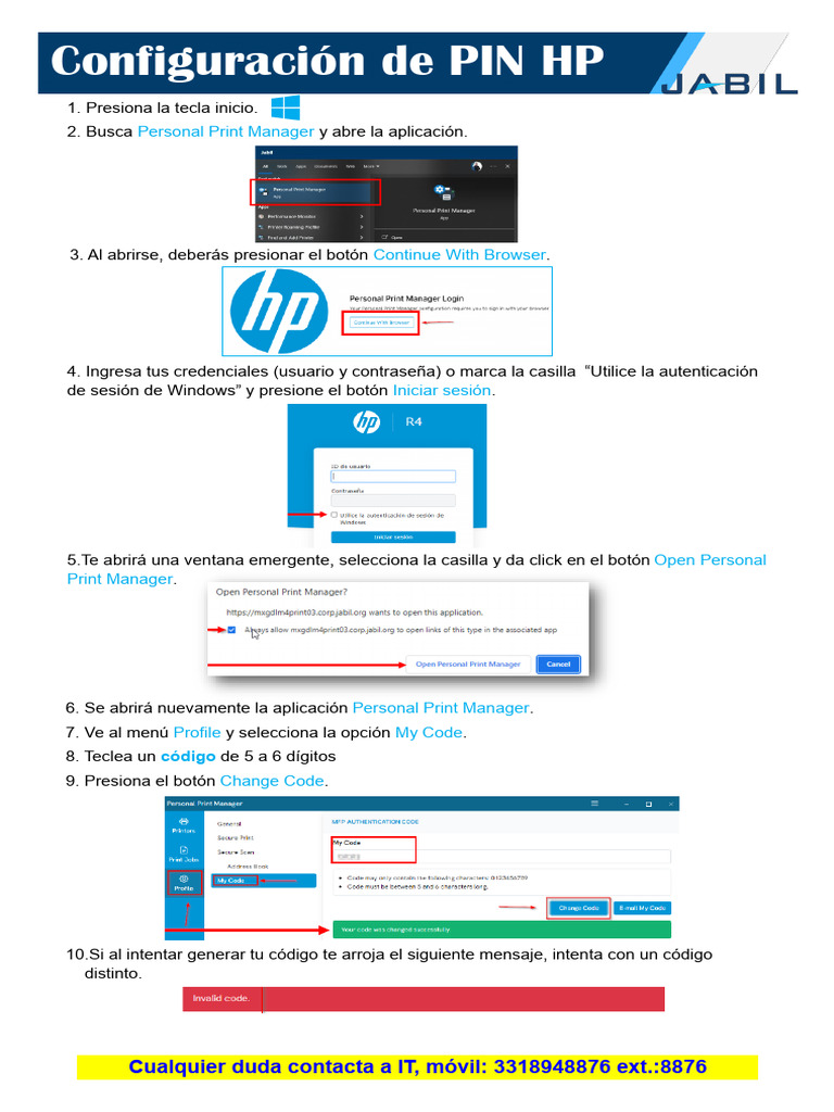 Cómo Configurar PIN en HP | PDF | Crecimiento personal y profesional ...