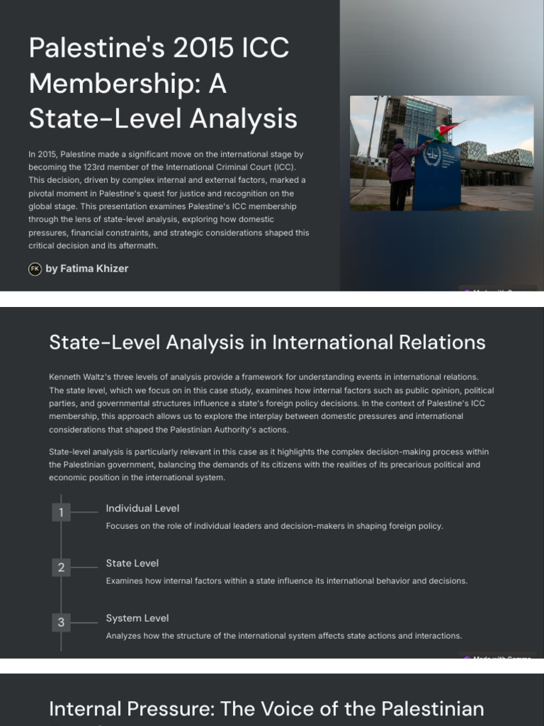 Palestines 2015 ICC Membership A State Level Analysis | PDF ...