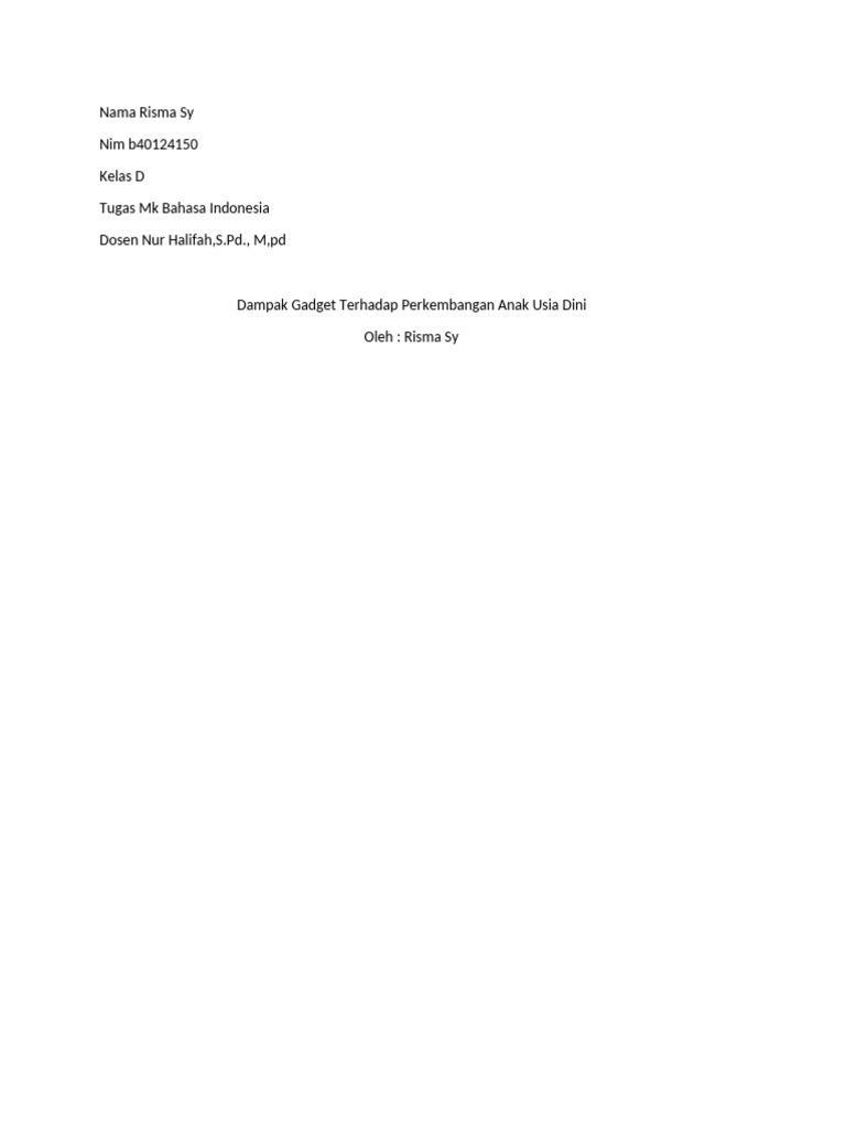 Nama Risma Sy | PDF