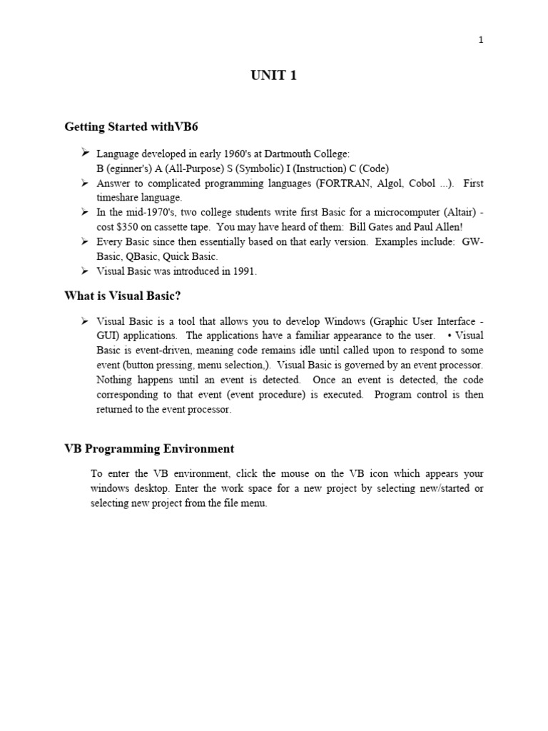 VB Report Control Fundamentals | PDF | Window (Computing) | Control Flow
