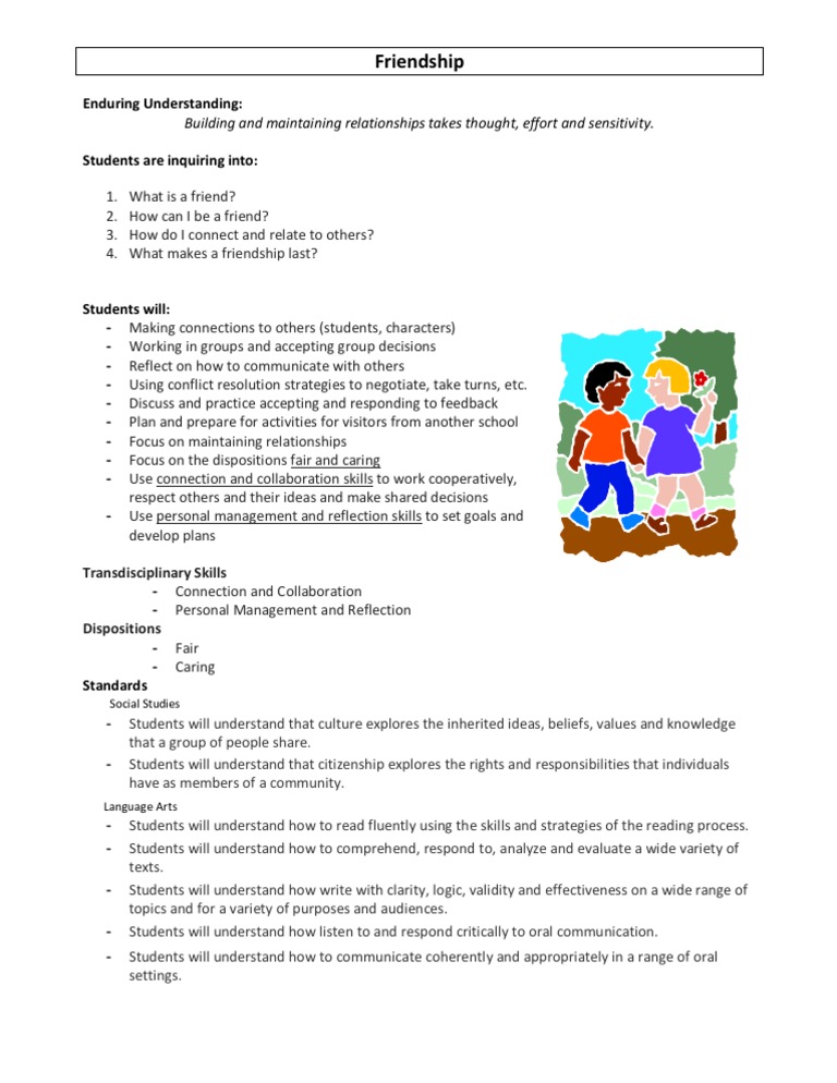 Friendship | PDF | Career & Growth | Wellness