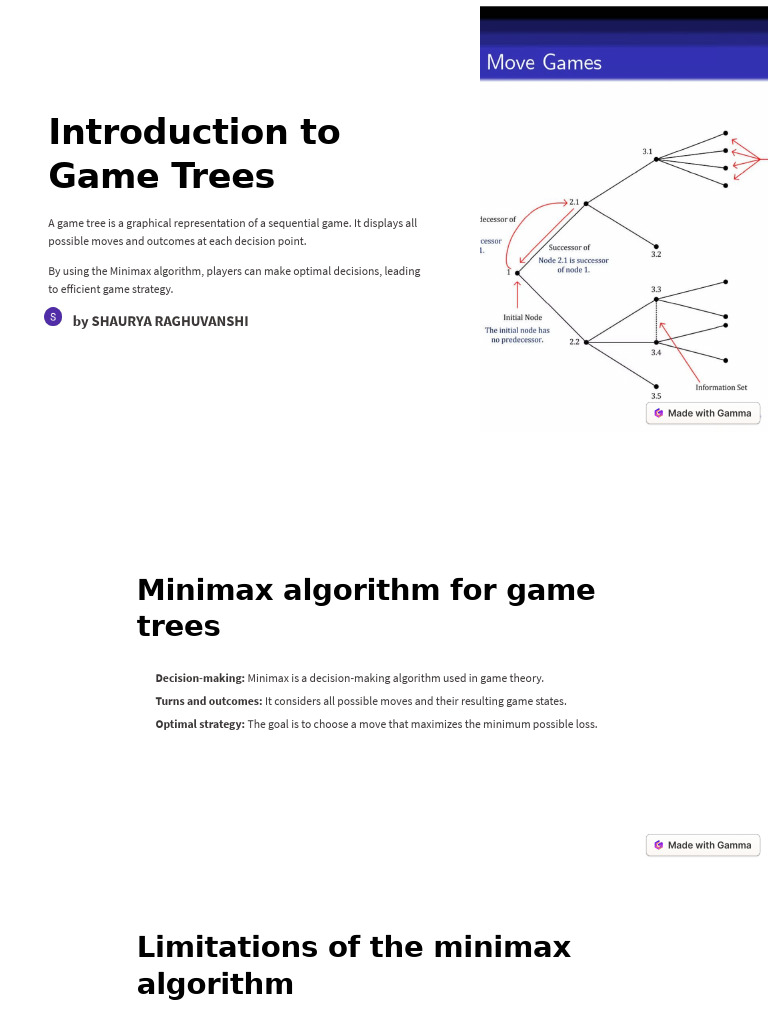 Introduction To Game Trees | PDF | Algorithms | Applied Mathematics