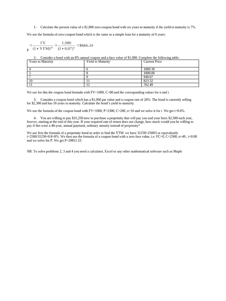 Exercises 1 - C | PDF | Finance & Money Management | Teaching Methods ...