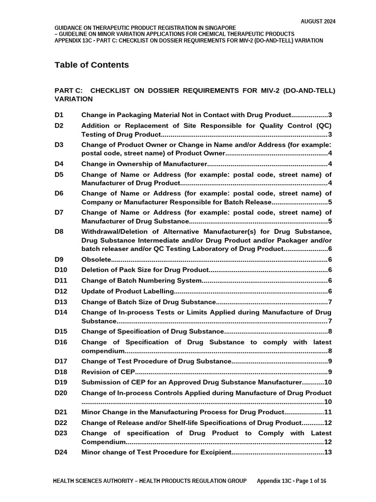 MIV-2 Variation Application Checklist | PDF | Specification (Technical ...