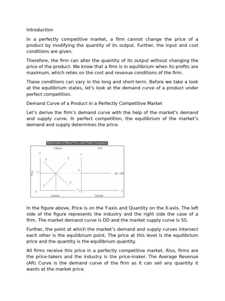 Document | PDF | Economic Equilibrium | Perfect Competition