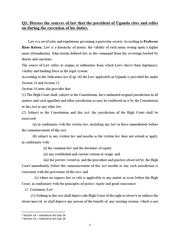 Edited Sources of Law 2 | PDF | Precedent | Equity (Law)