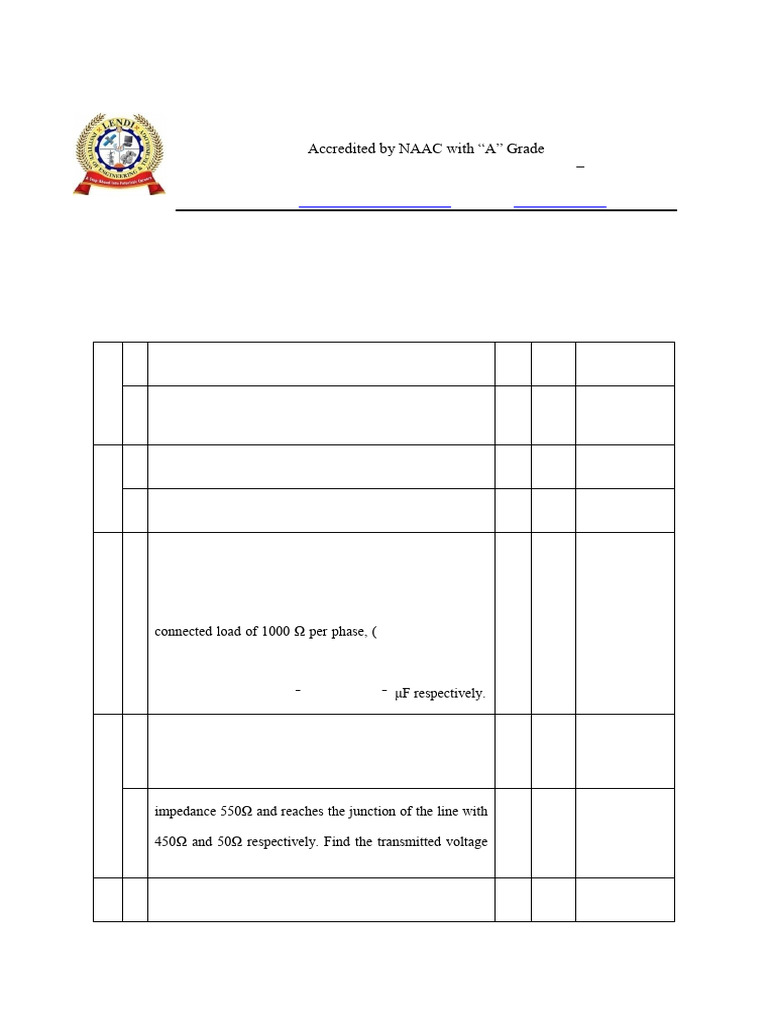 Ps II Mid-II Question Bank | PDF | Electric Power Transmission ...