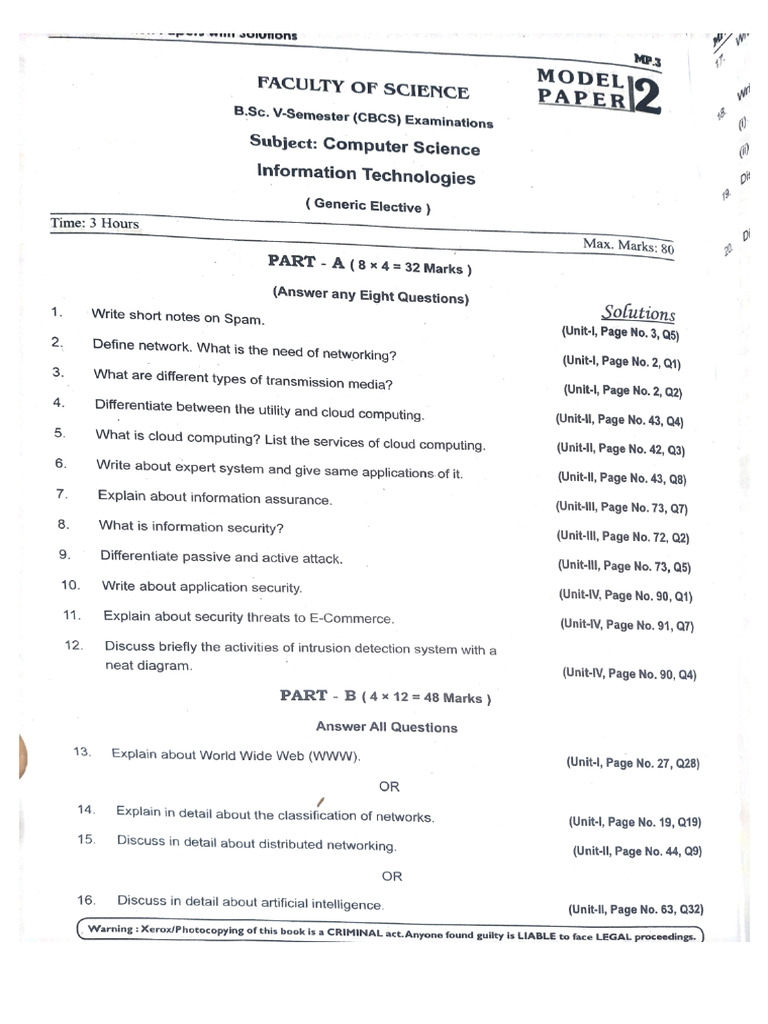 Information Technology (GE) Important | PDF