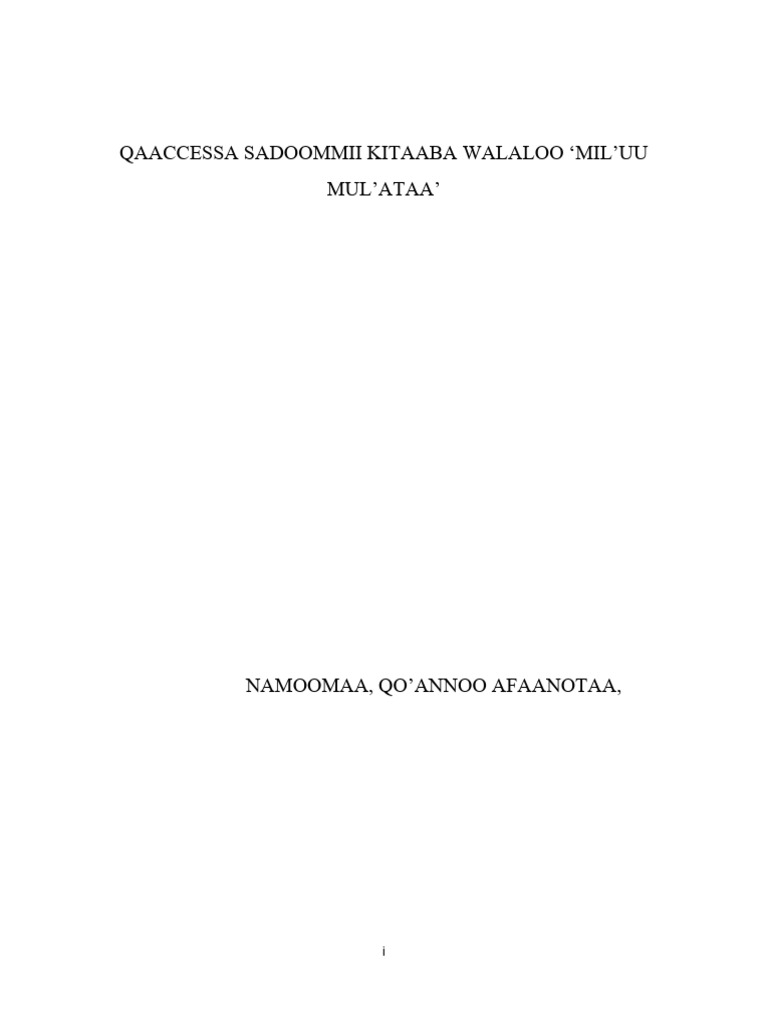 TAMIRU | PDF