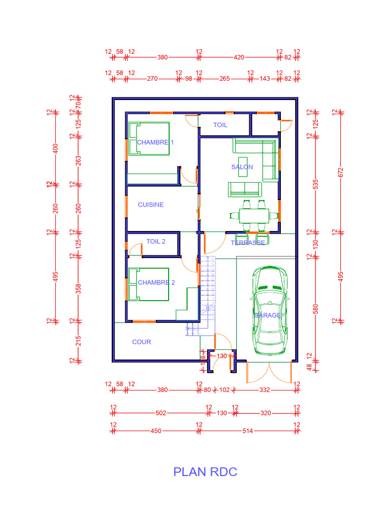 Plan de Maison RDC 150m2 | PDF