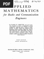 Applied Mathematics For Radio and Communication Engineers by Carl