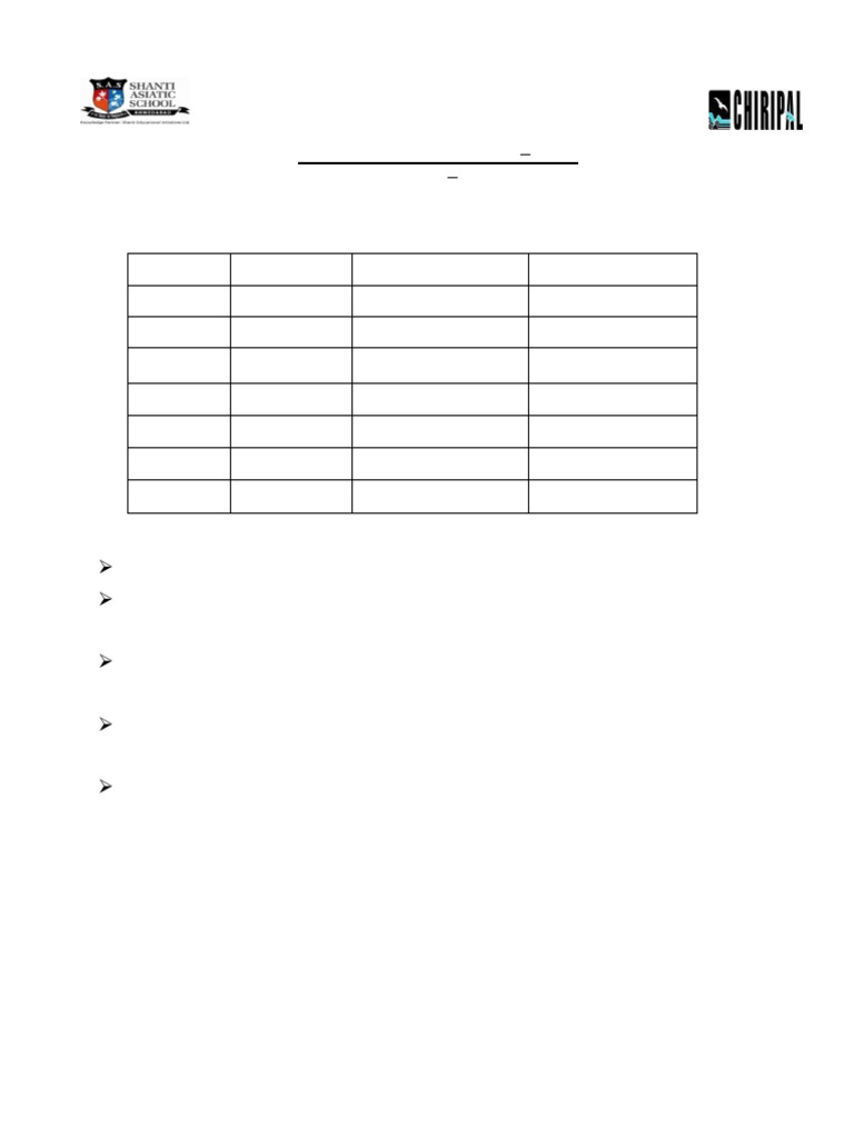 Time Table Final Exam | PDF