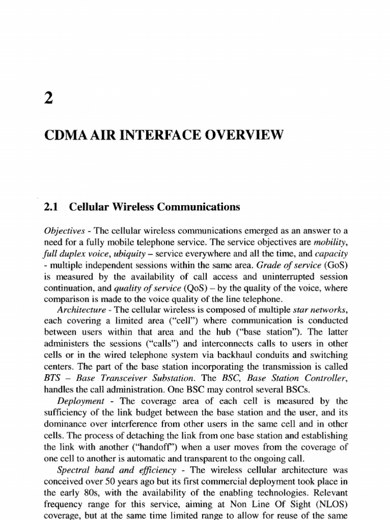 Cdma Air Interface Overview | PDF