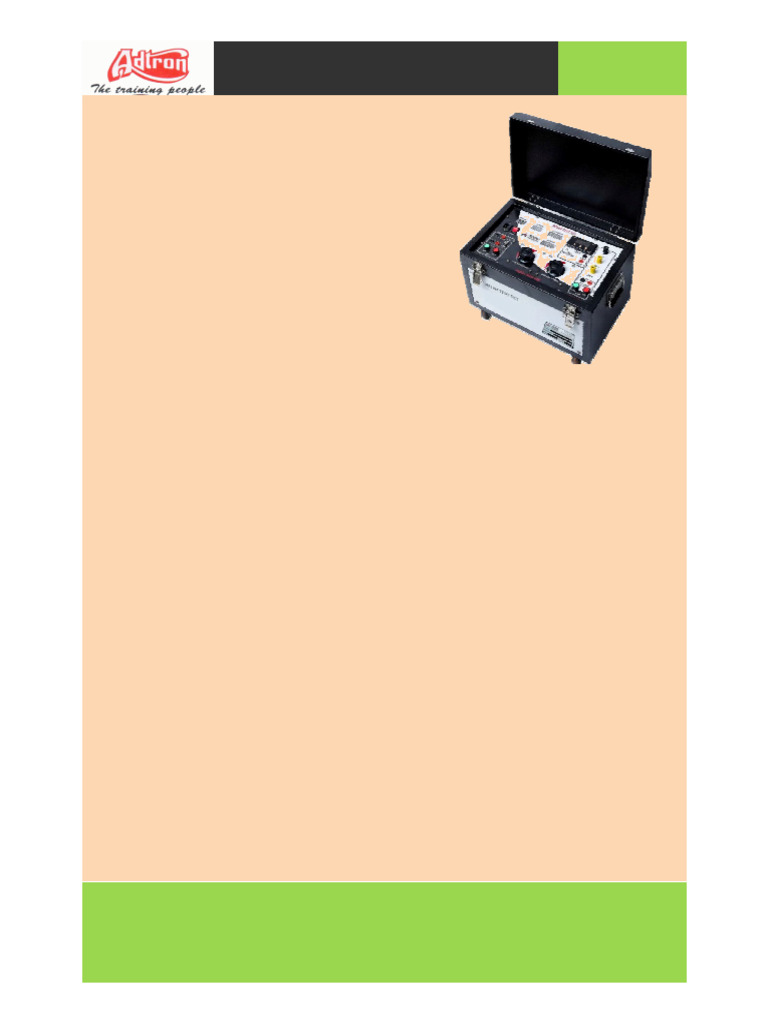 Portable Relay Test Set RTS-100 Features | PDF | Relay | Electrical ...