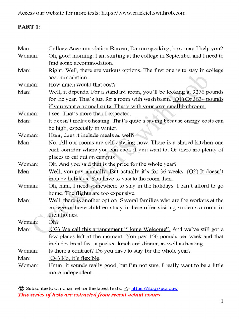 Test 1 Tapescript Pdf