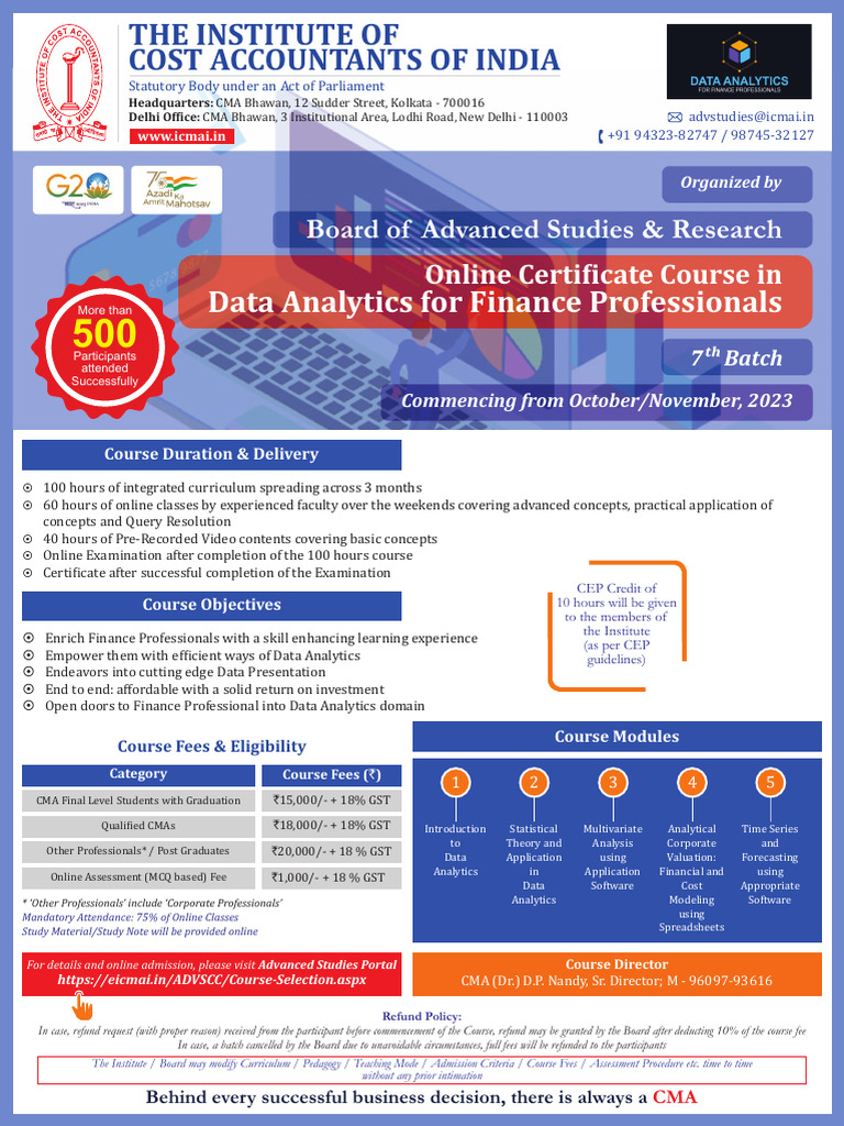 Data Analytics Course for Finance Pros | PDF