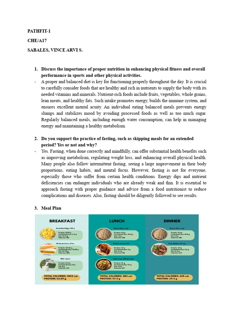 Nutrition Strategies for Fitness Success | PDF | Lifestyle