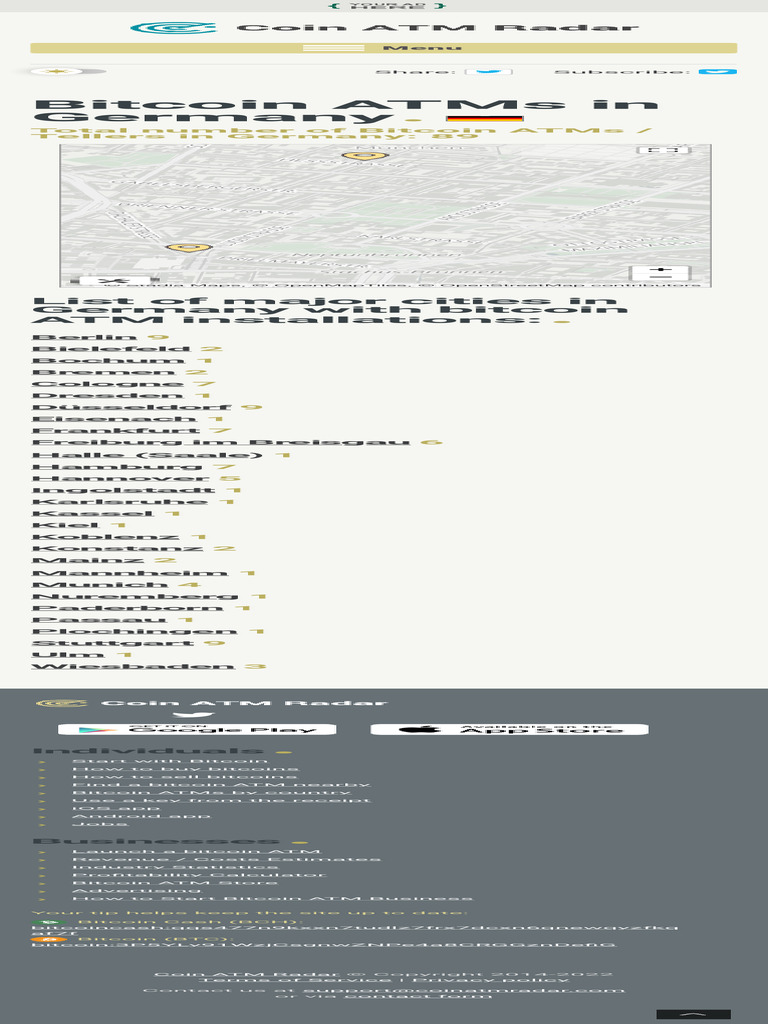 Bitcoin ATM Germany - Find Bitcoin Machine Locations | PDF