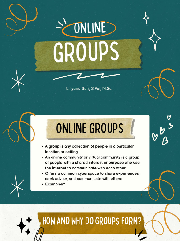(Minggu 6) Online Groups | PDF | Career & Growth