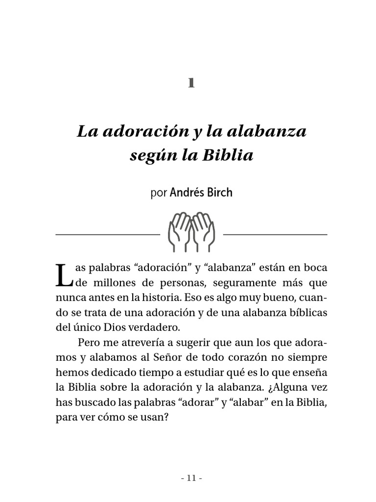 Adoración y alabanza en la Biblia | PDF | Cristo (título) | Salmos
