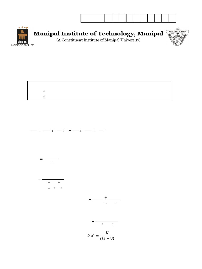 Linear Control Theory (AAE 2204) RCS | PDF | Feedback | Control Theory