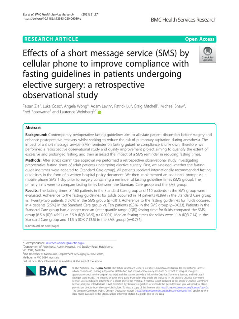 12913_2020_Article_6039 | PDF | Surgery | Patient