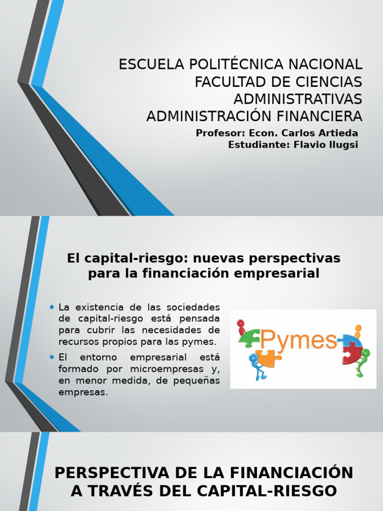 Capital Riesgo y Financiación de PYMES | PDF | Capital de riesgo ...